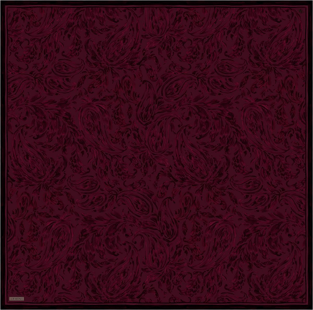 Armine İpek Eşarp Nostalji - 9431-01 Bordo Twill