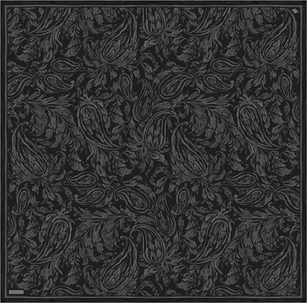 Armine İpek Eşarp Nostalji - 9431-02 Antrasit Twill