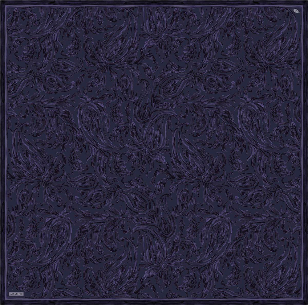 Armine İpek Eşarp 2026 Kış - 9431-84 İncir Moru Twill