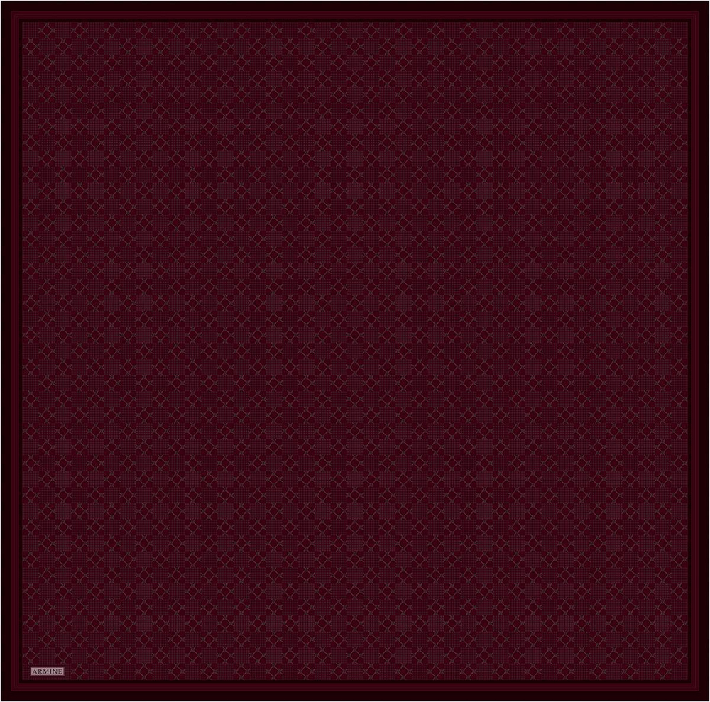 Armine İpek Eşarp 2026 Kış - 9440-56 Bordo Siyah Sura