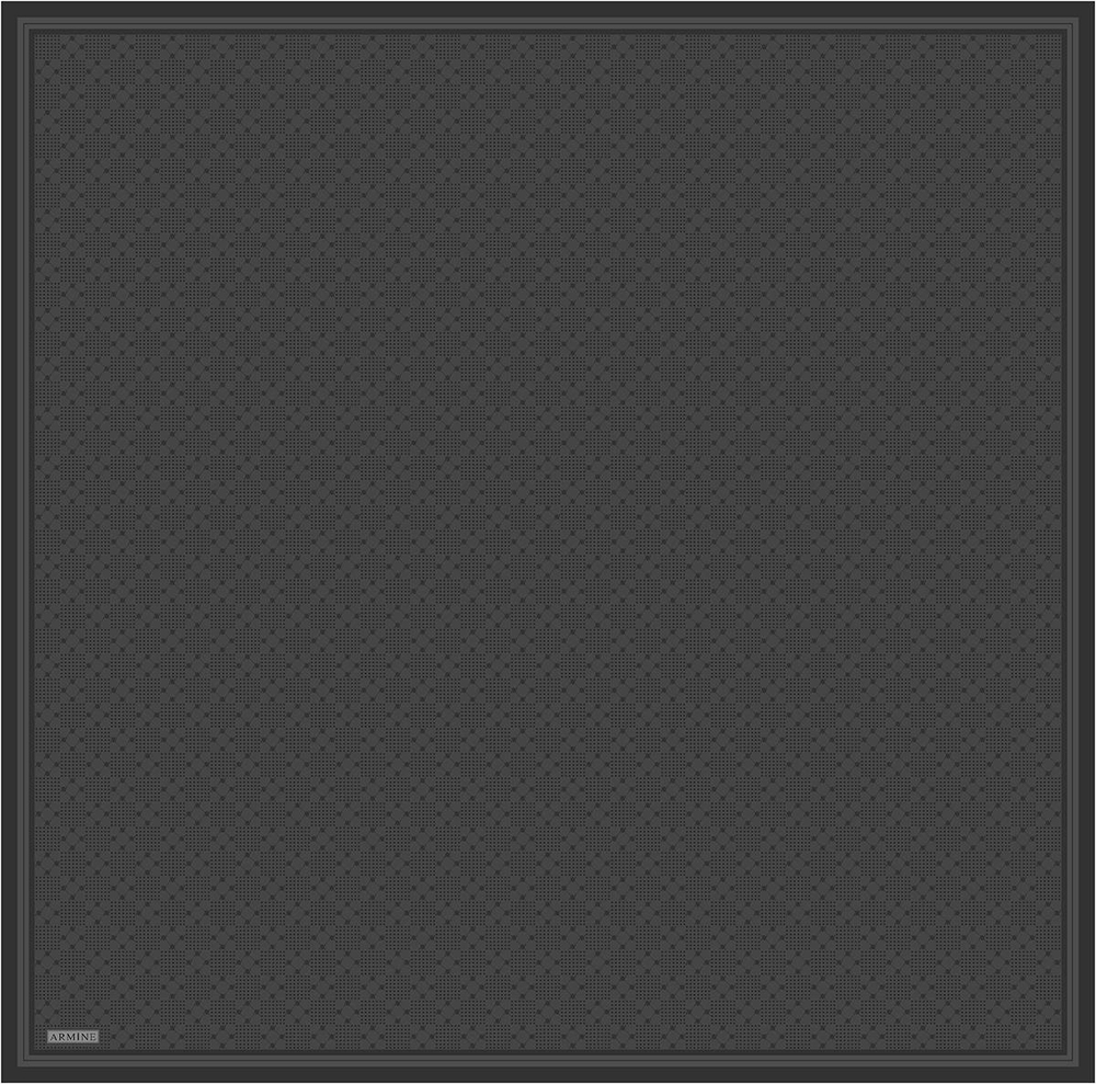 Armine İpek Eşarp 2026 Kış - 9440-60 Füme Twill