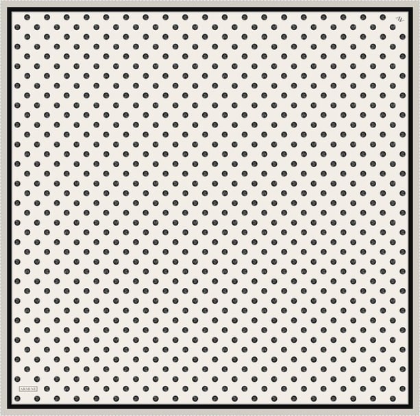 Armine İpek Eşarp 2026 Yaz - 9544-80 Ekru Siyah Twill