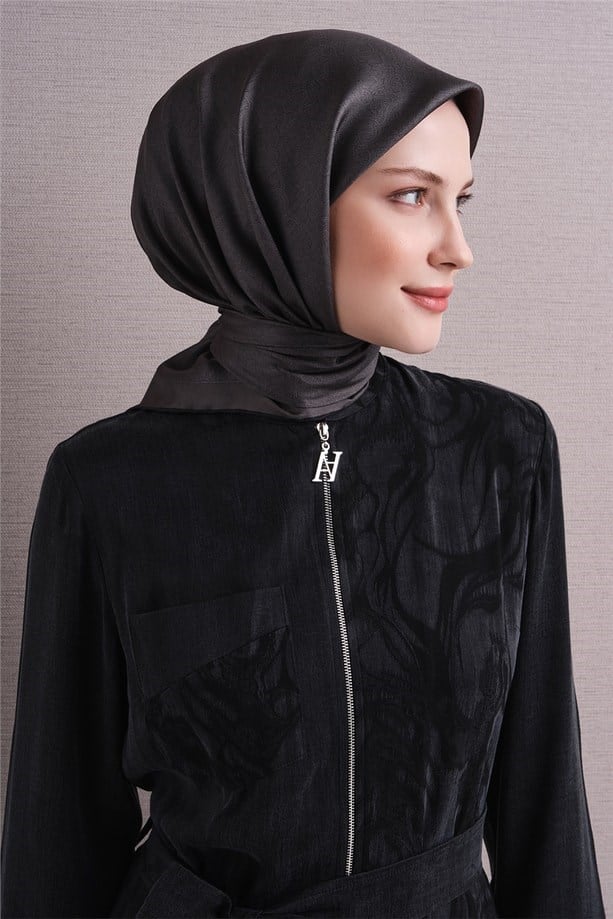 Armine İpek Eşarp 2027 Kış - 9601-54 Füme Twill