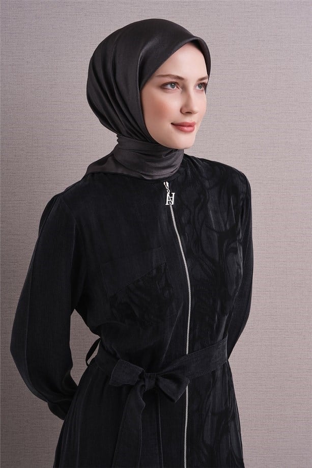 Armine İpek Eşarp 2027 Kış - 9601-54 Füme Twill