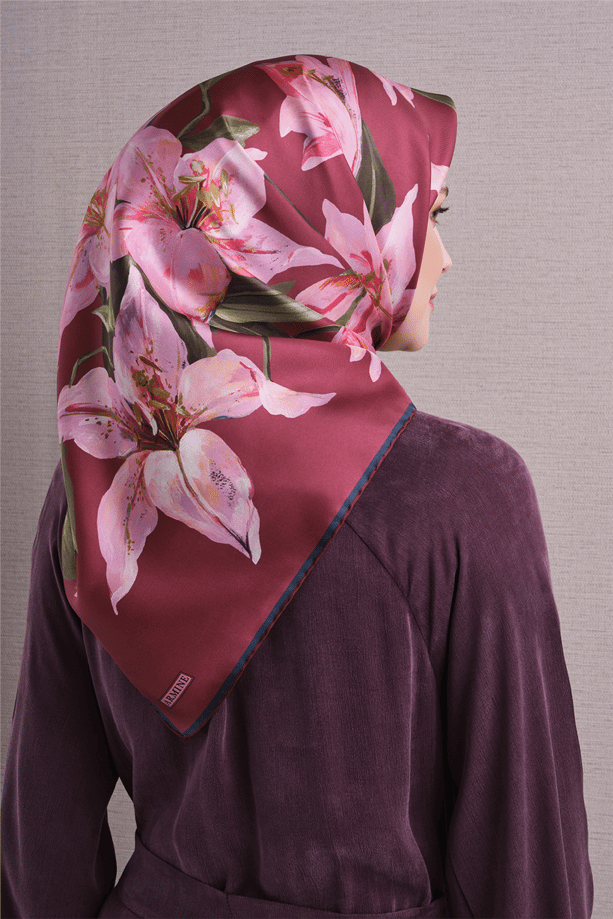 Armine İpek Eşarp 2027 Kış - 9620-01 Gül Kurusu Twill