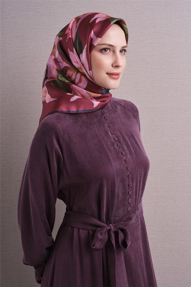 Armine İpek Eşarp 2027 Kış - 9620-01 Gül Kurusu Twill