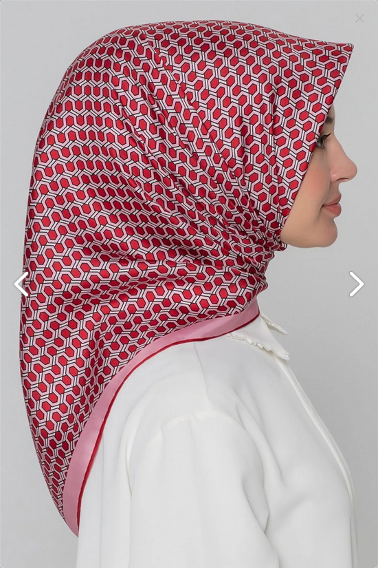 Armine İpek Eşarp Nostalji - 8401-80 Pembe Twill