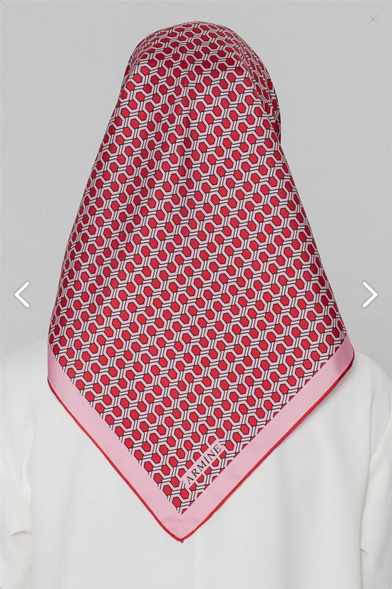 Armine İpek Eşarp Nostalji - 8401-80 Pembe Twill