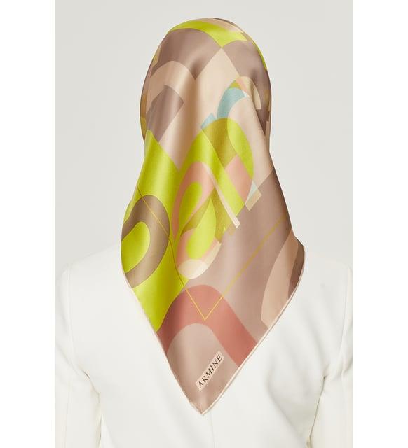 Armine İpek Eşarp Nostalji - 8526-25 Fıstık Twill