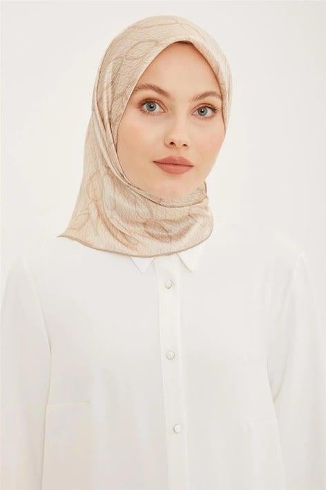 Armine İpek Eşarp Nostalji - 8925-39 Soft Bej Sura