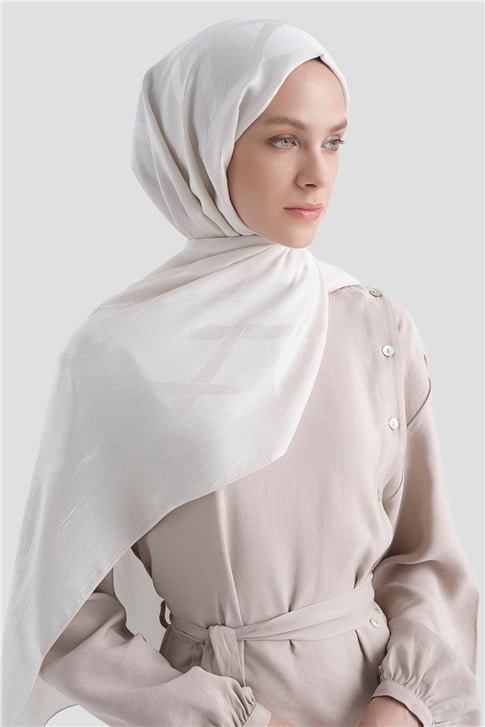 Armine Lyocell Şal - 1 - Kırık Beyaz 58