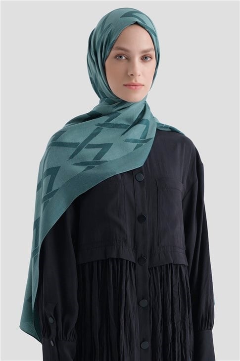 Armine Lyocell Şal - 1 - Koyu Mentol 27