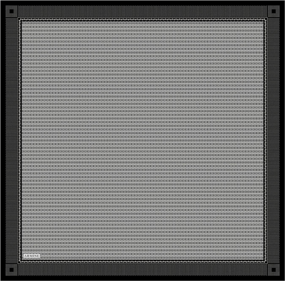 Armine Sport Twill Eşarp - 8556-06 Gri Siyah