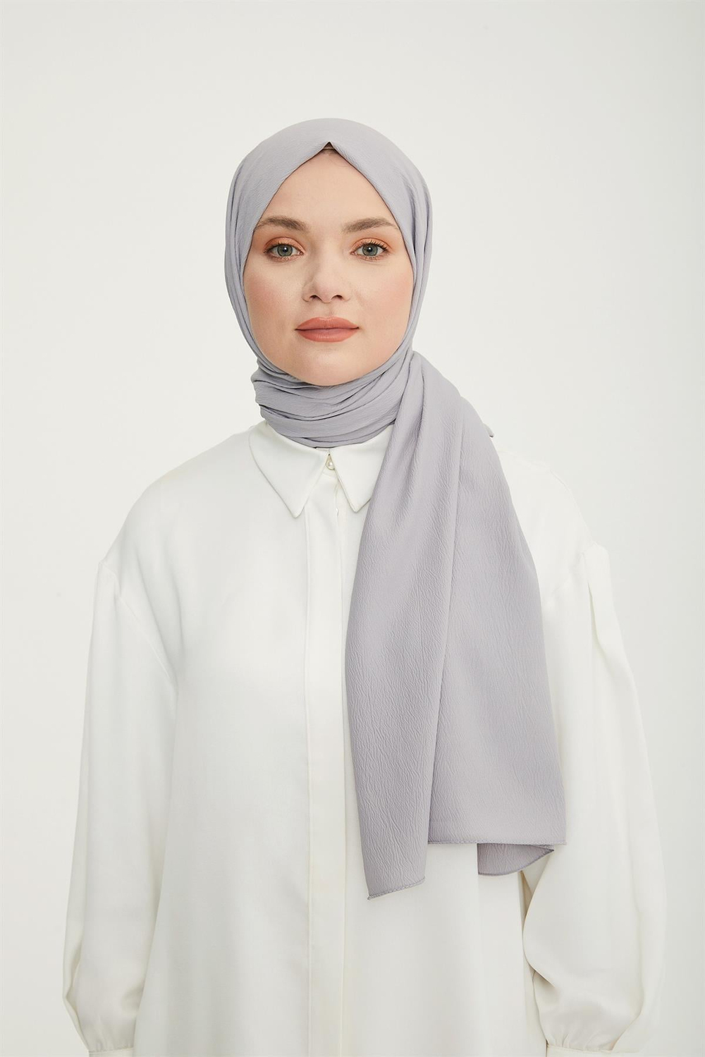 Armine Trend Krinkıl Şal - Gri 03