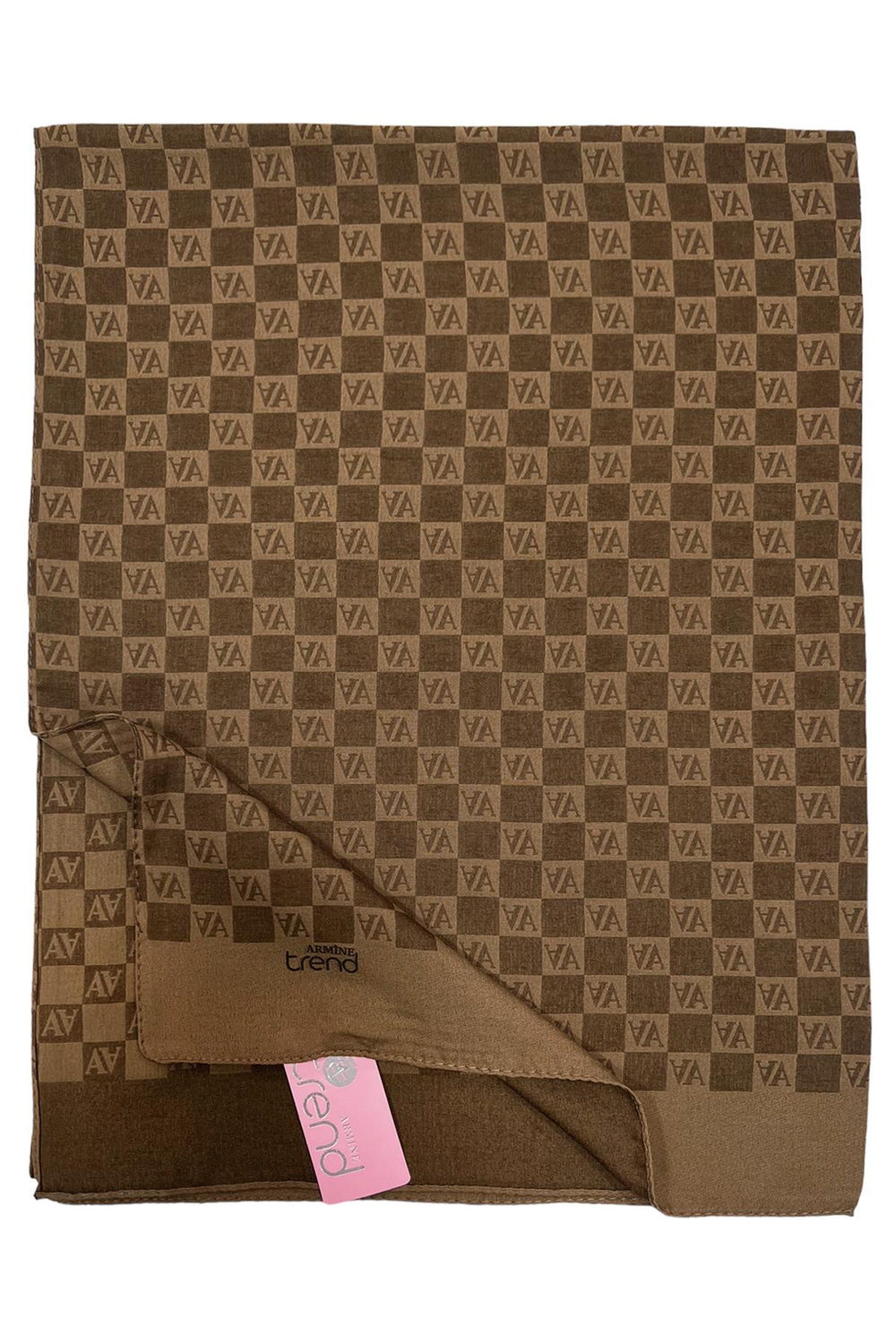 Armine Trend Ultra Light Şal - 14 - Kahve 23028