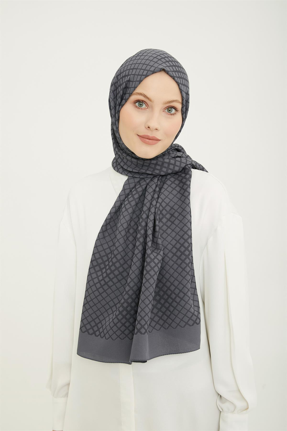 Armine Trend Ultra Light Şal - 9 - Füme 23021