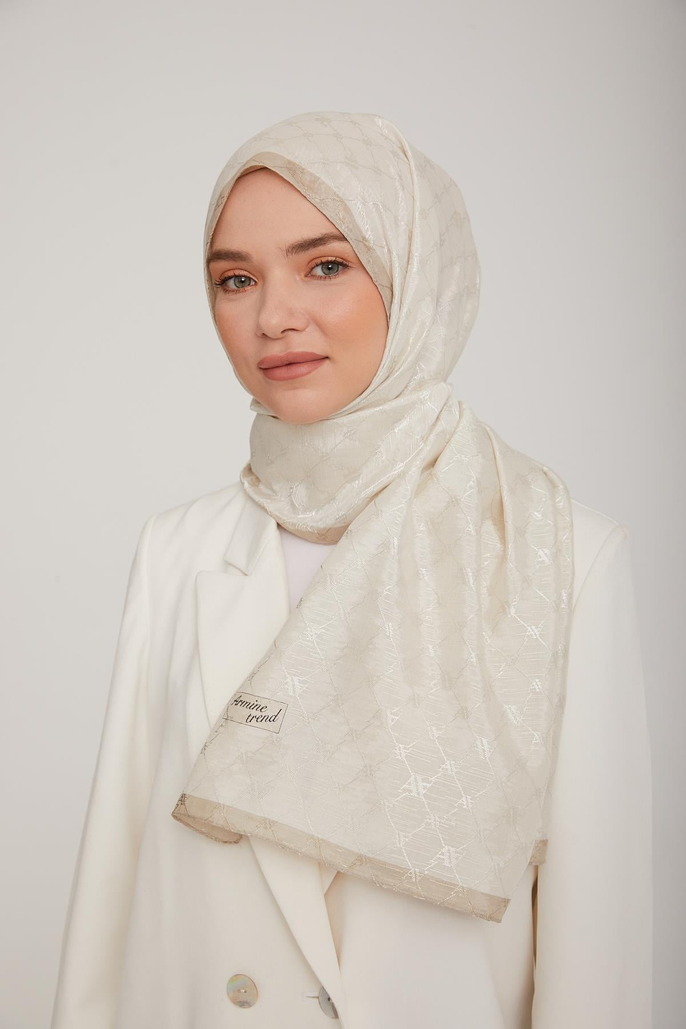 Armine Trend Violet Şal - 1 - Bej 72