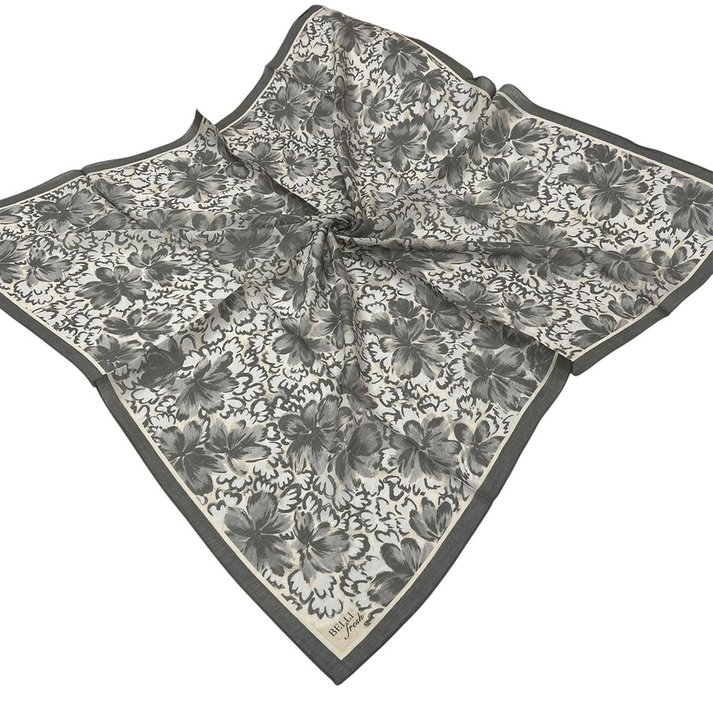 Belli Fresh Rozy Eşarp - 3335-05 Gri Krem