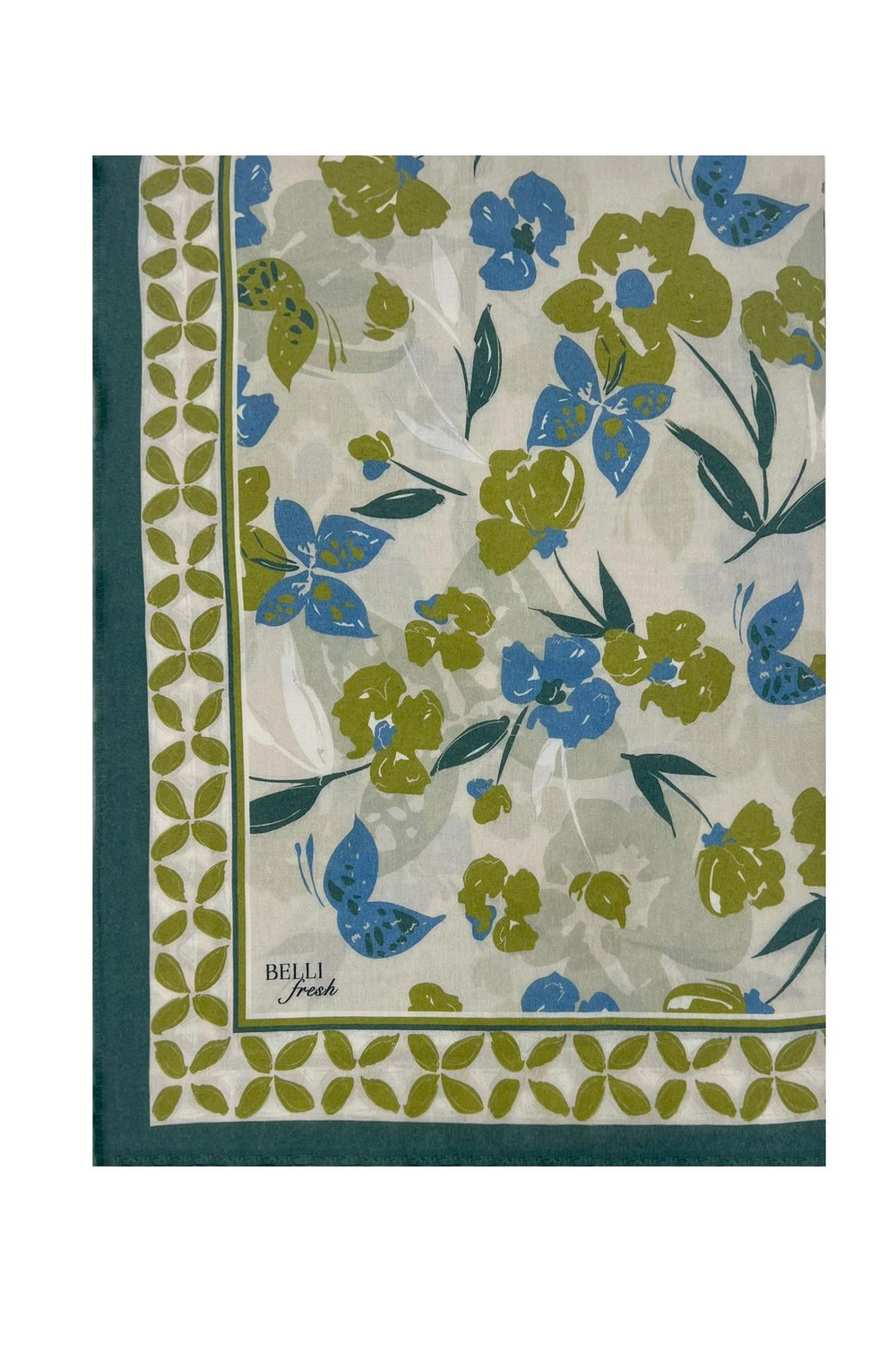 Belli Fresh Viona Şal - 3203-22 Yeşil Mavi