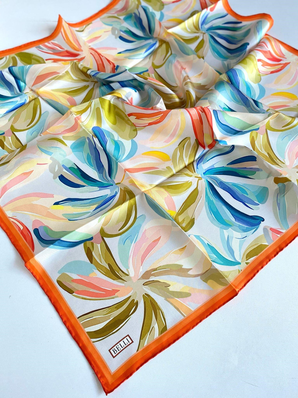 Belli İpek Eşarp - 4107-81 Sarı Twill