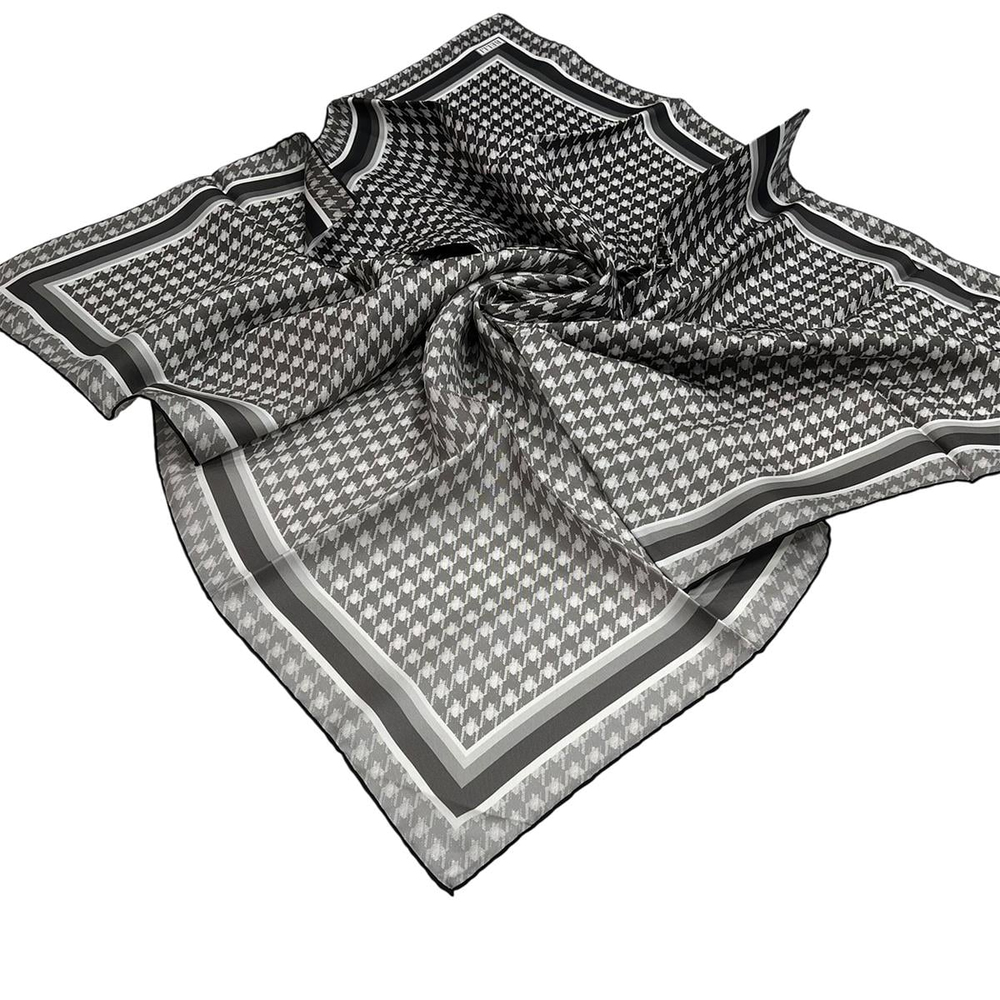 Belli İpek Eşarp - 4000-03 Siyah Twill