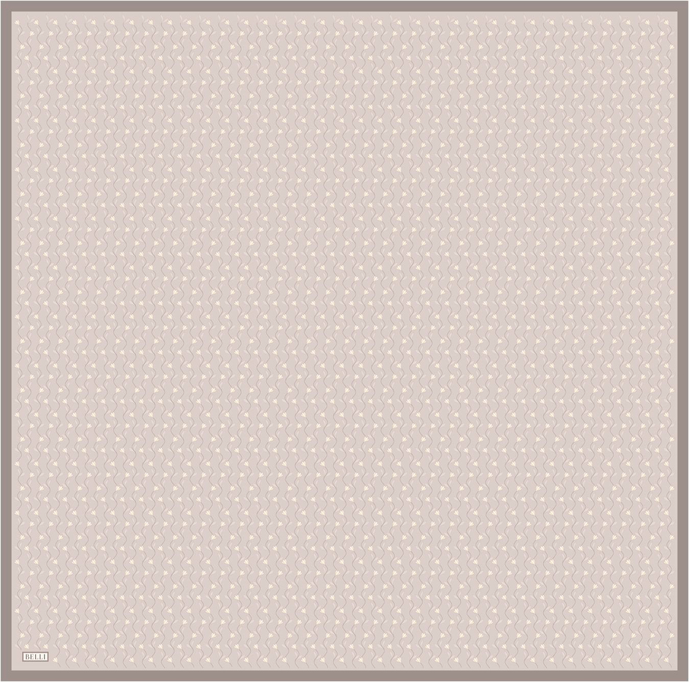 Belli İpek Eşarp - 4001-03 Açık Taş Twill