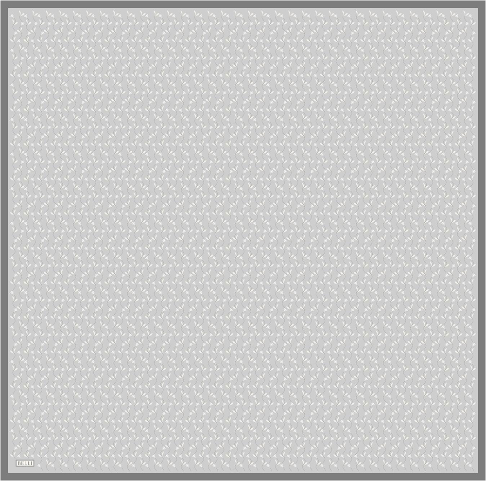 Belli İpek Eşarp - 4001-04 Gümüş Twill