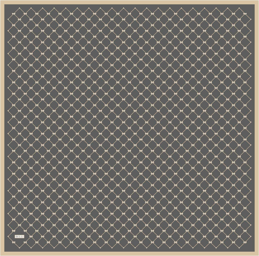 Belli İpek Eşarp - 4006-07 Füme Twill