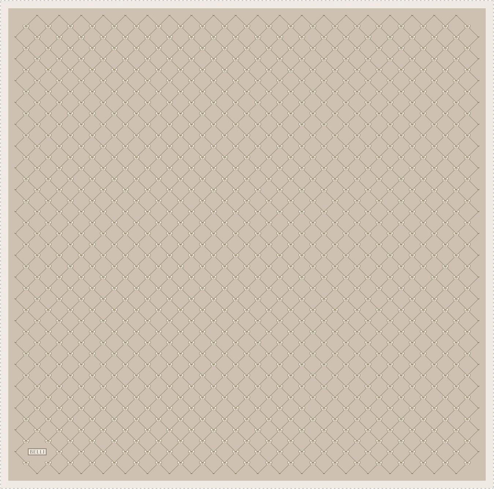 Belli Twill İpek Eşarp - 4006-33 Taş