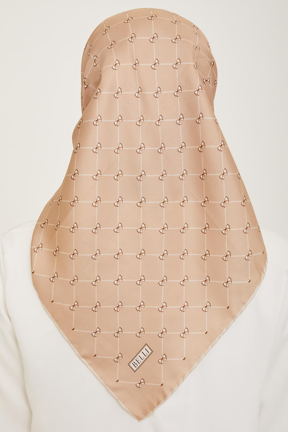 Belli İpek Eşarp - 4006-37 Gold Twill