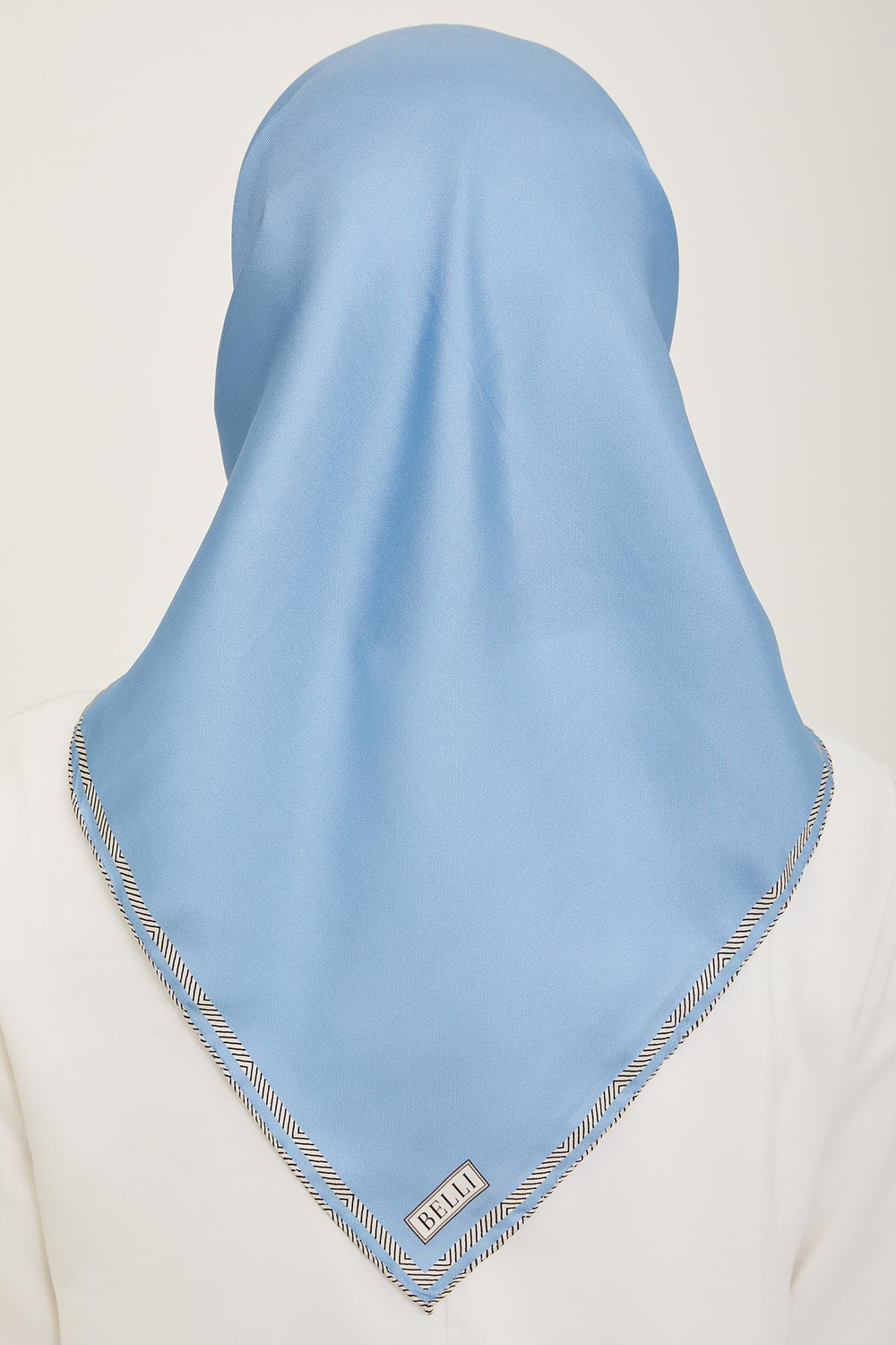 Belli İpek Eşarp - 4009-05 Açık Mavi Twill
