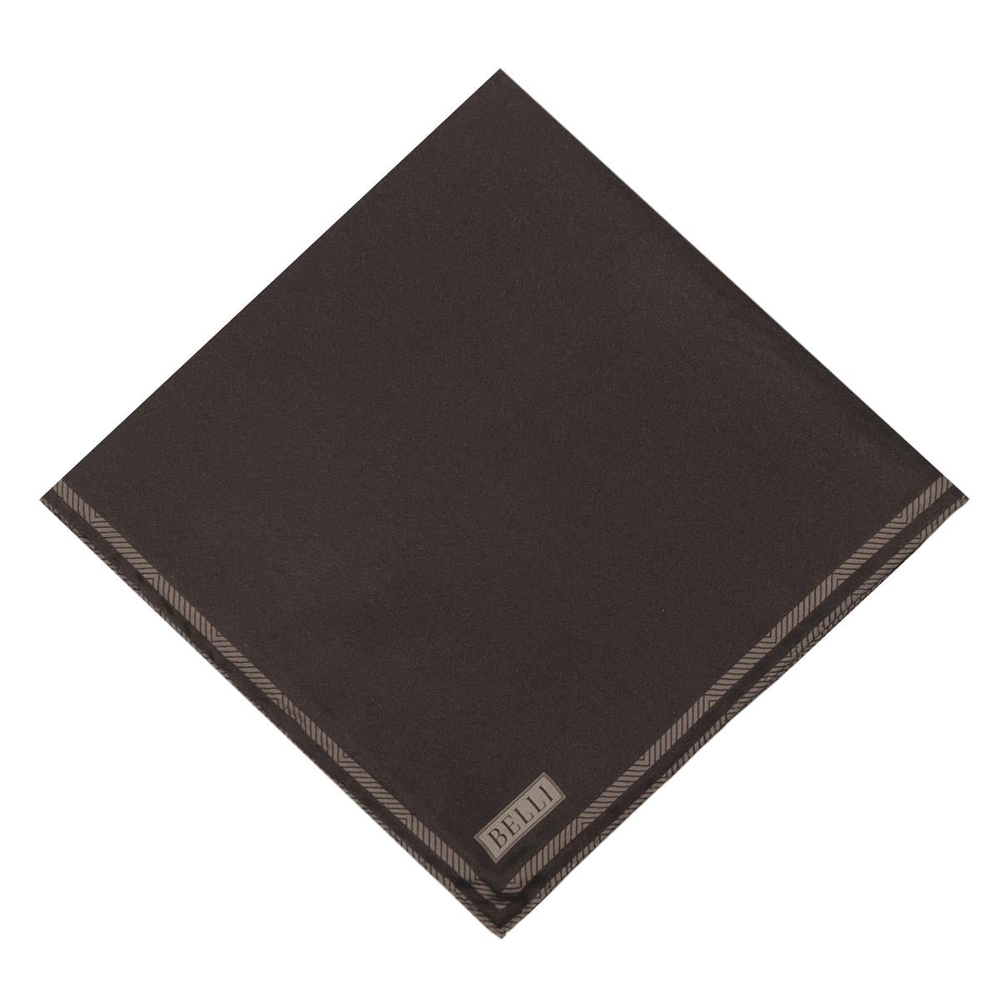 Belli İpek Eşarp - 4009-53 Kahverengi Twill