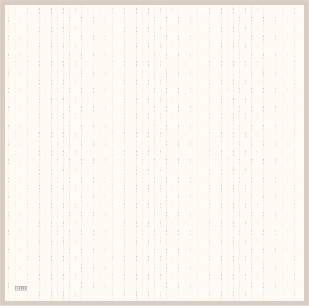 Belli Twill İpek Eşarp - 4061-82 Krem