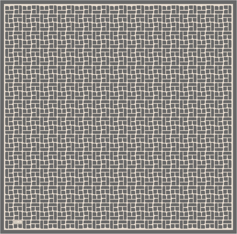 Belli İpek Eşarp - 4062-03 Taş Twill