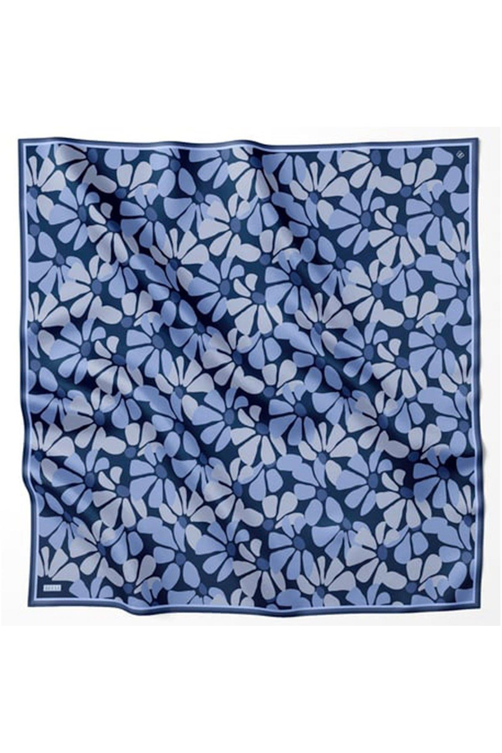 Belli İpek Eşarp - 4116-30 Lacivert Twill