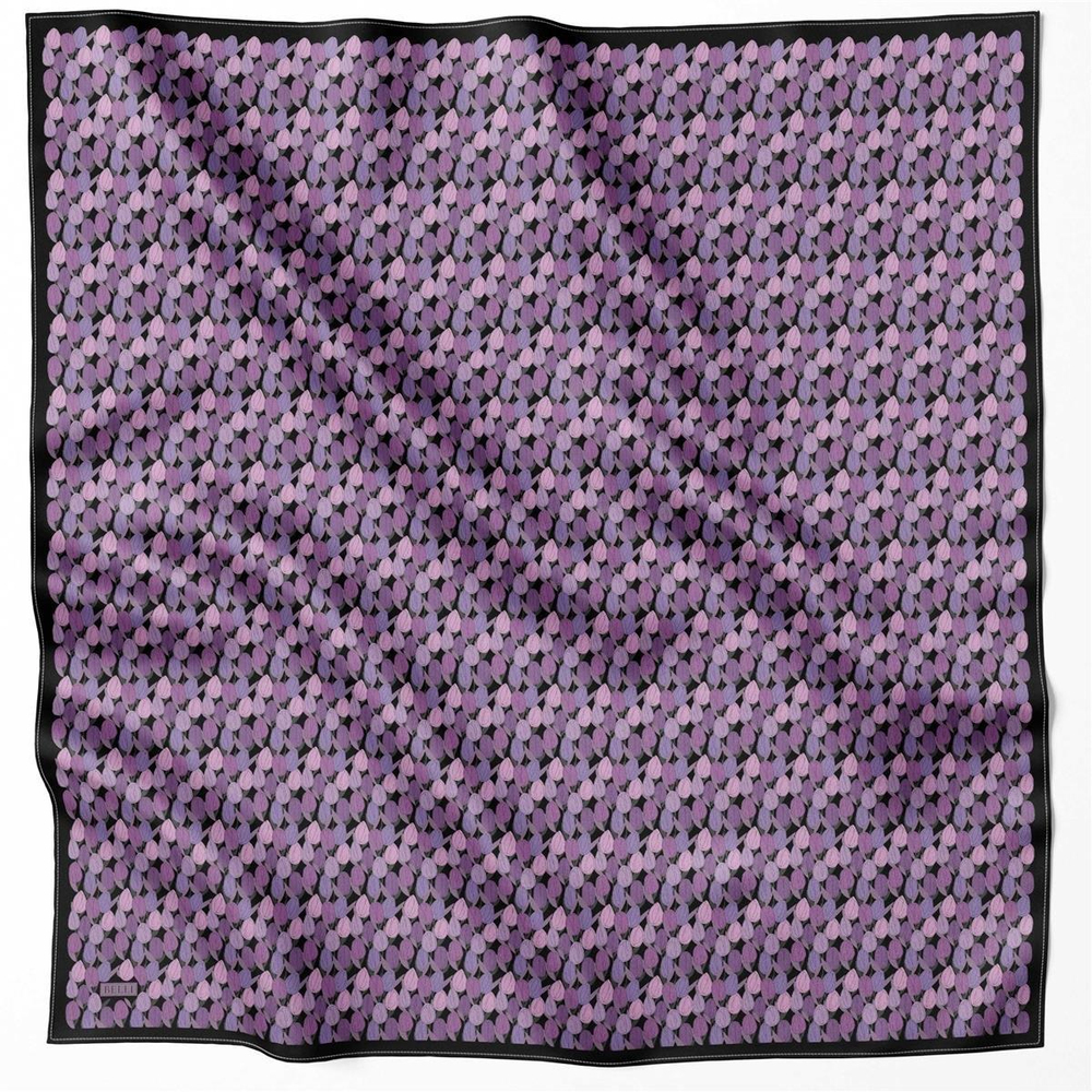 Belli İpek Eşarp - 4204-89 Mor Twill