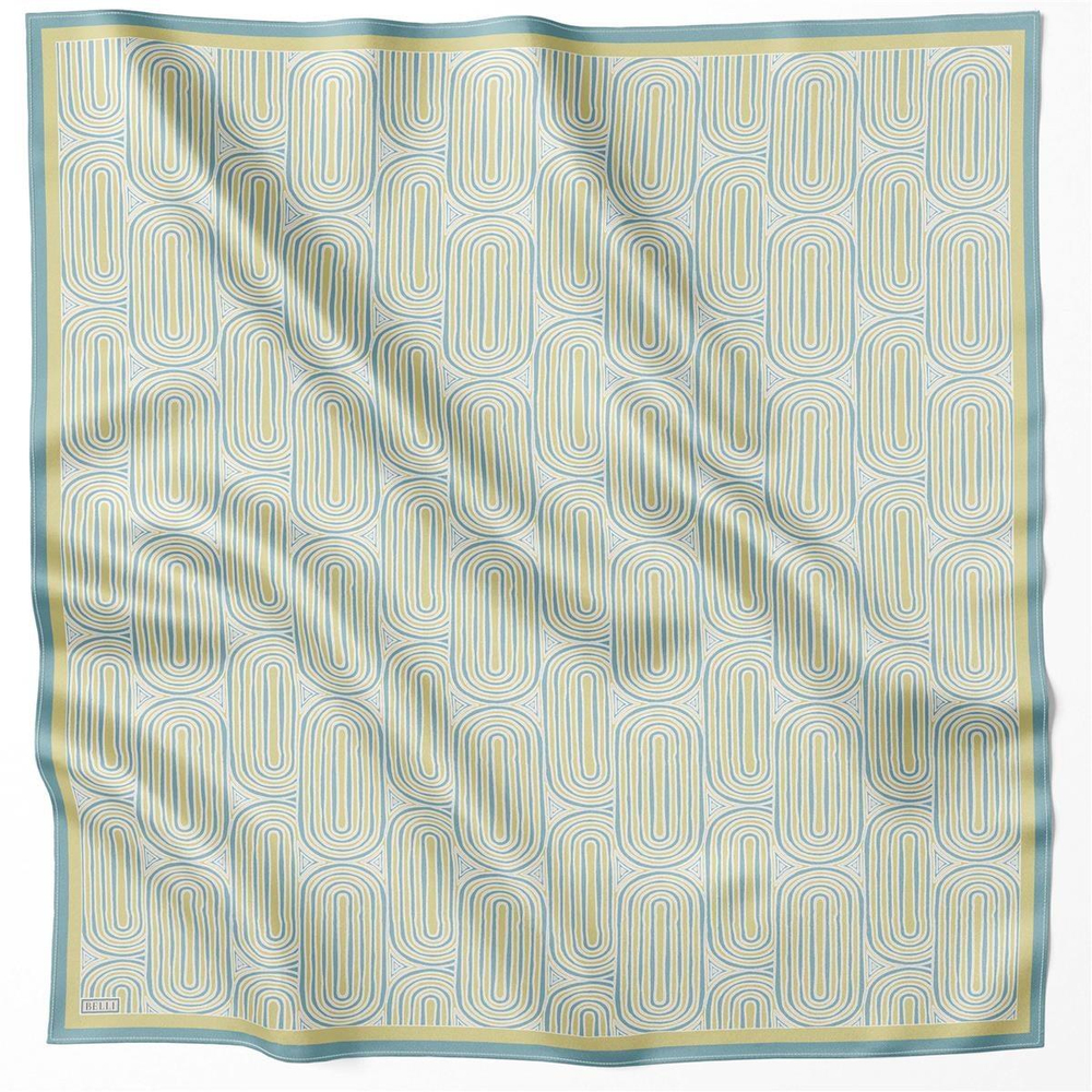 Belli İpek Eşarp - 4209-01 Yeşil Twill