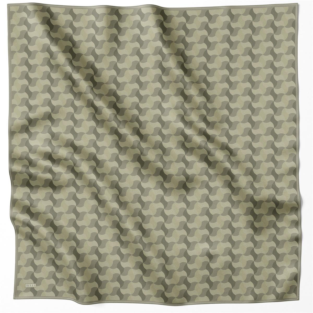 Belli İpek Eşarp - 4211-53 Haki Twill