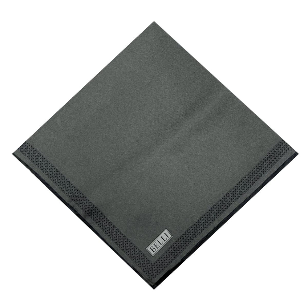Belli Twill İpek Eşarp - 4229-15 Füme