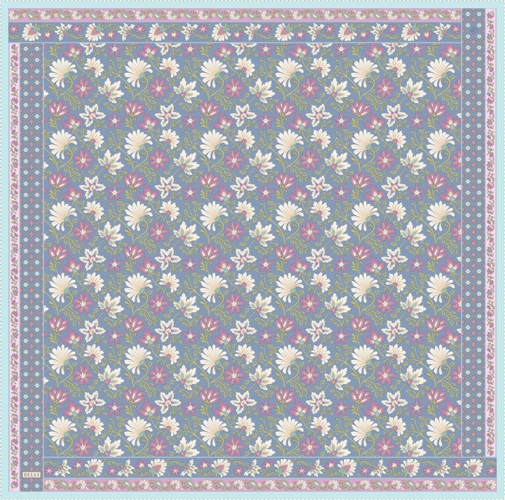 Belli İpek Eşarp - 4314-32 İndigo Twill