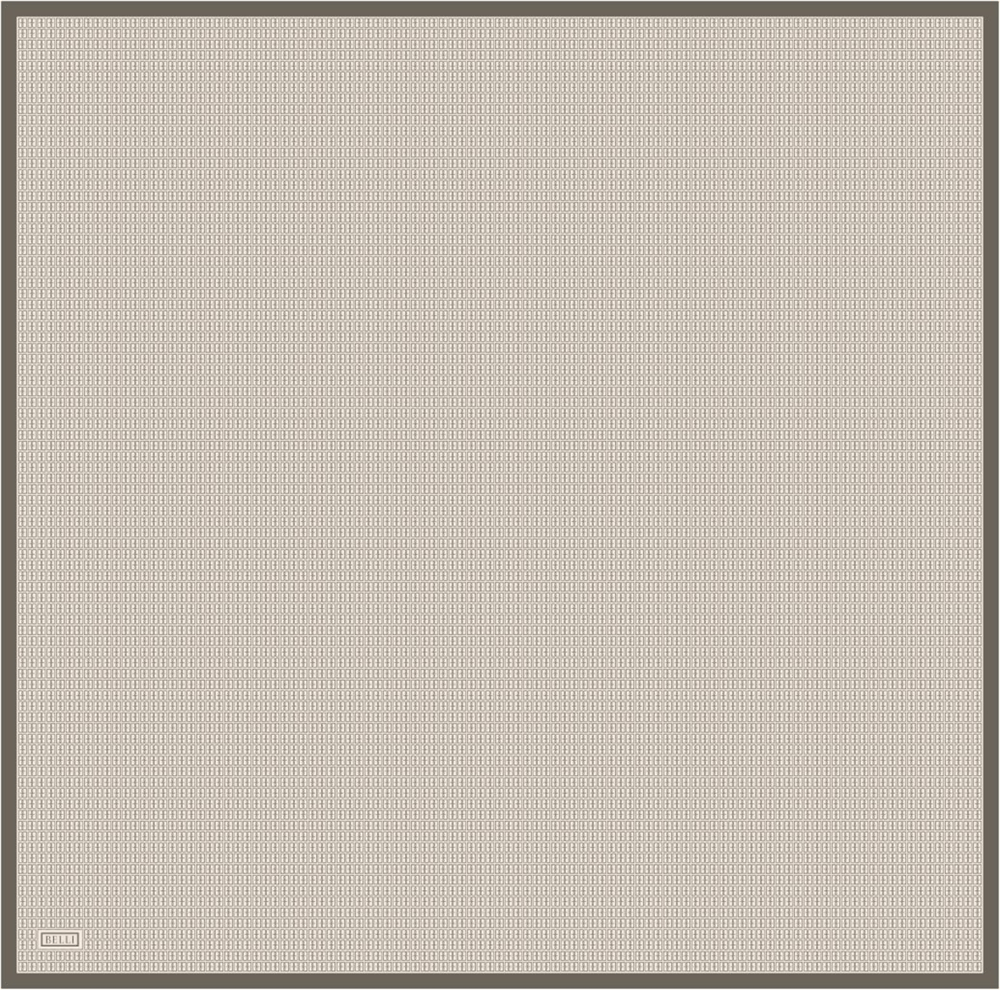 Belli İpek Eşarp - 4321-51 Kahverengi Twill