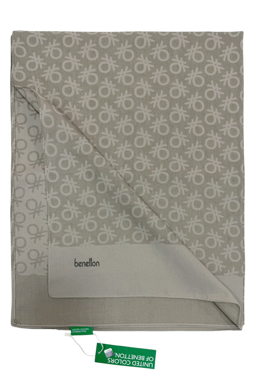 Benetton Elegante Şal - Uno - Taş 