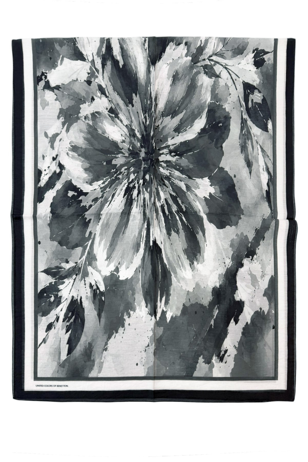 Benetton Fiore Şal - 1043 - Siyah