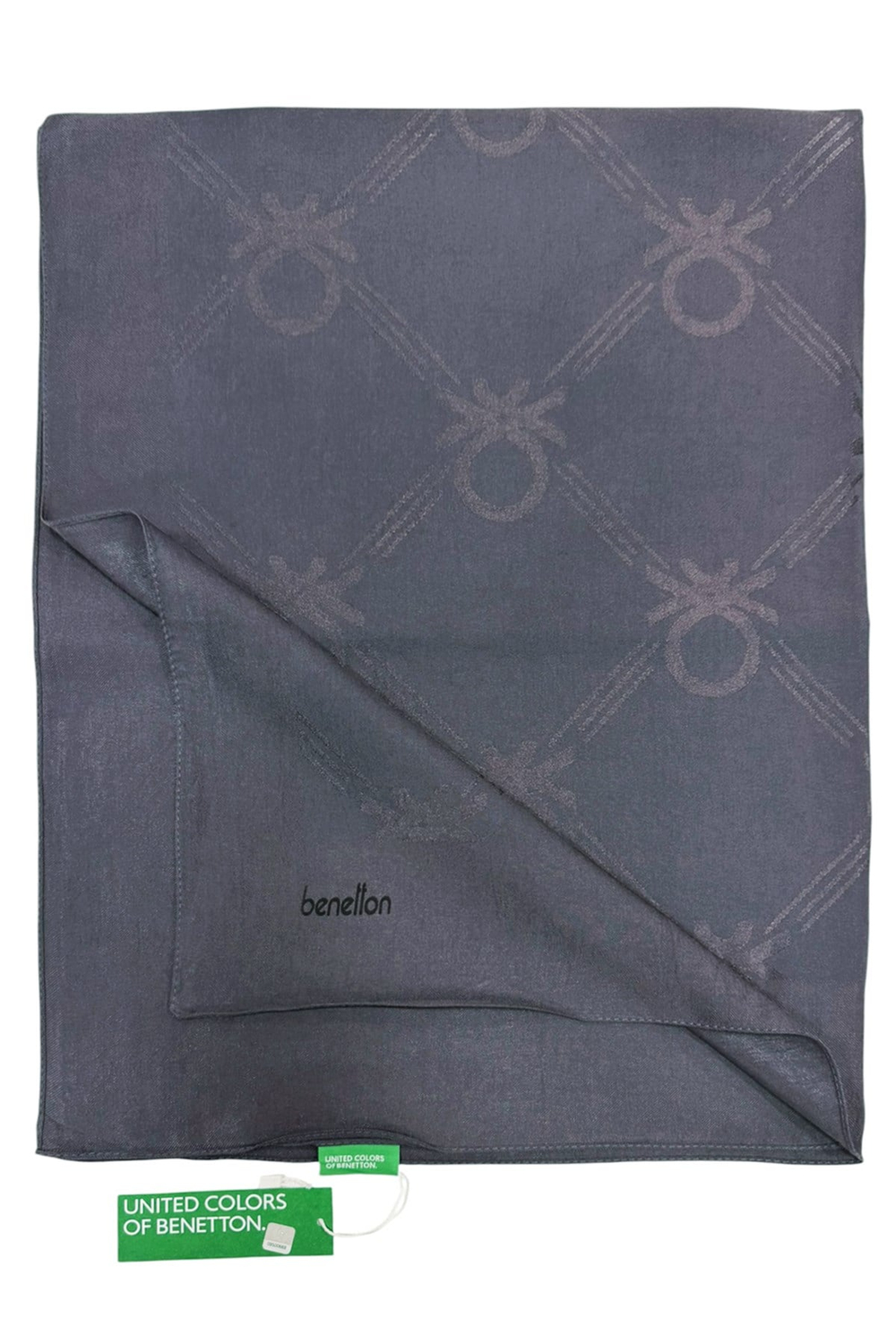 Benetton Lyocell Şal - Milano - Koyu Füme