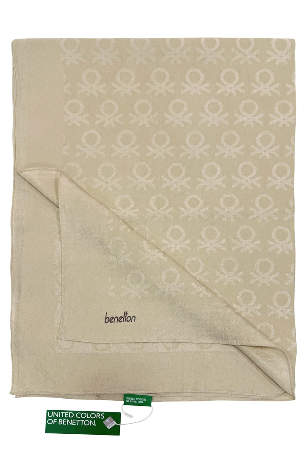 Benetton Lyocell Şal - Roma - Krem