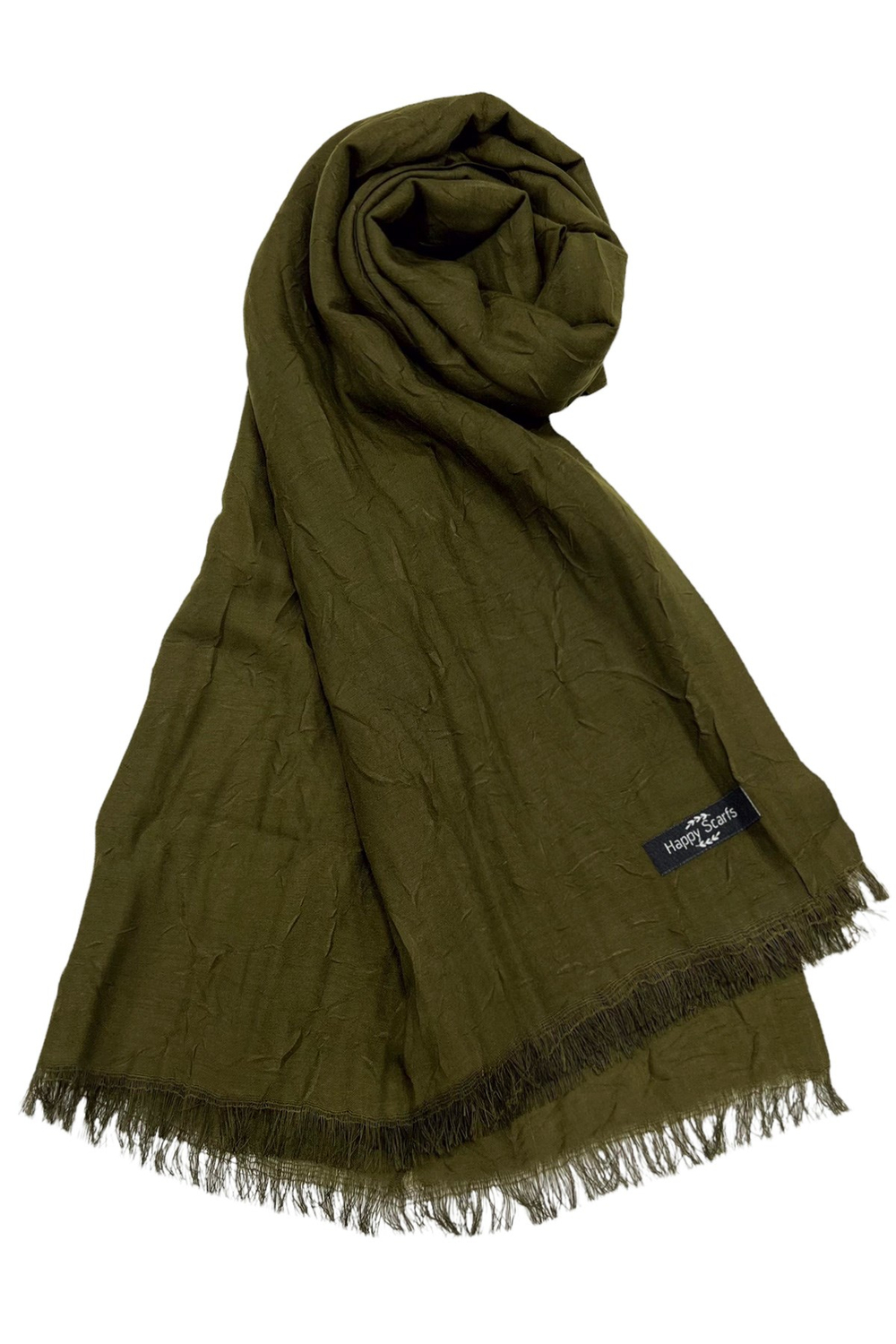 Happy Scarfs Bambu Şal - Haki