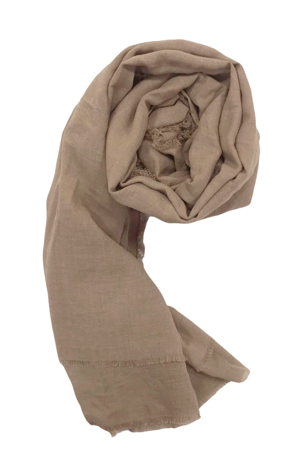 Happy Scarfs Kraş Pamuk Şal - Mocha