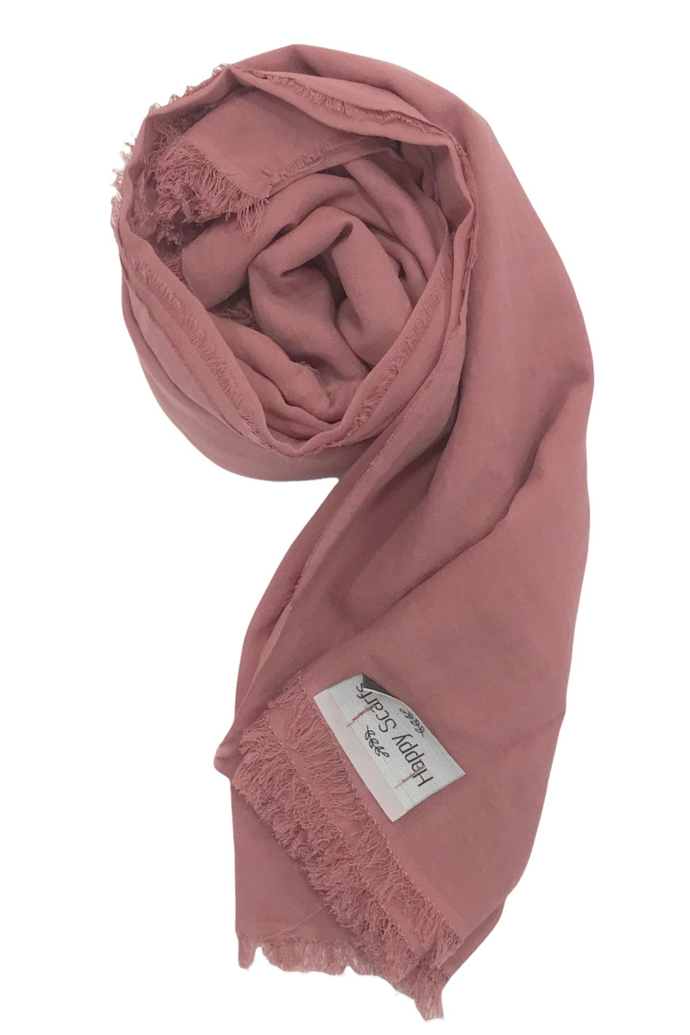Happy Scarfs Kraş Pamuk Şal - Şeker Pembe