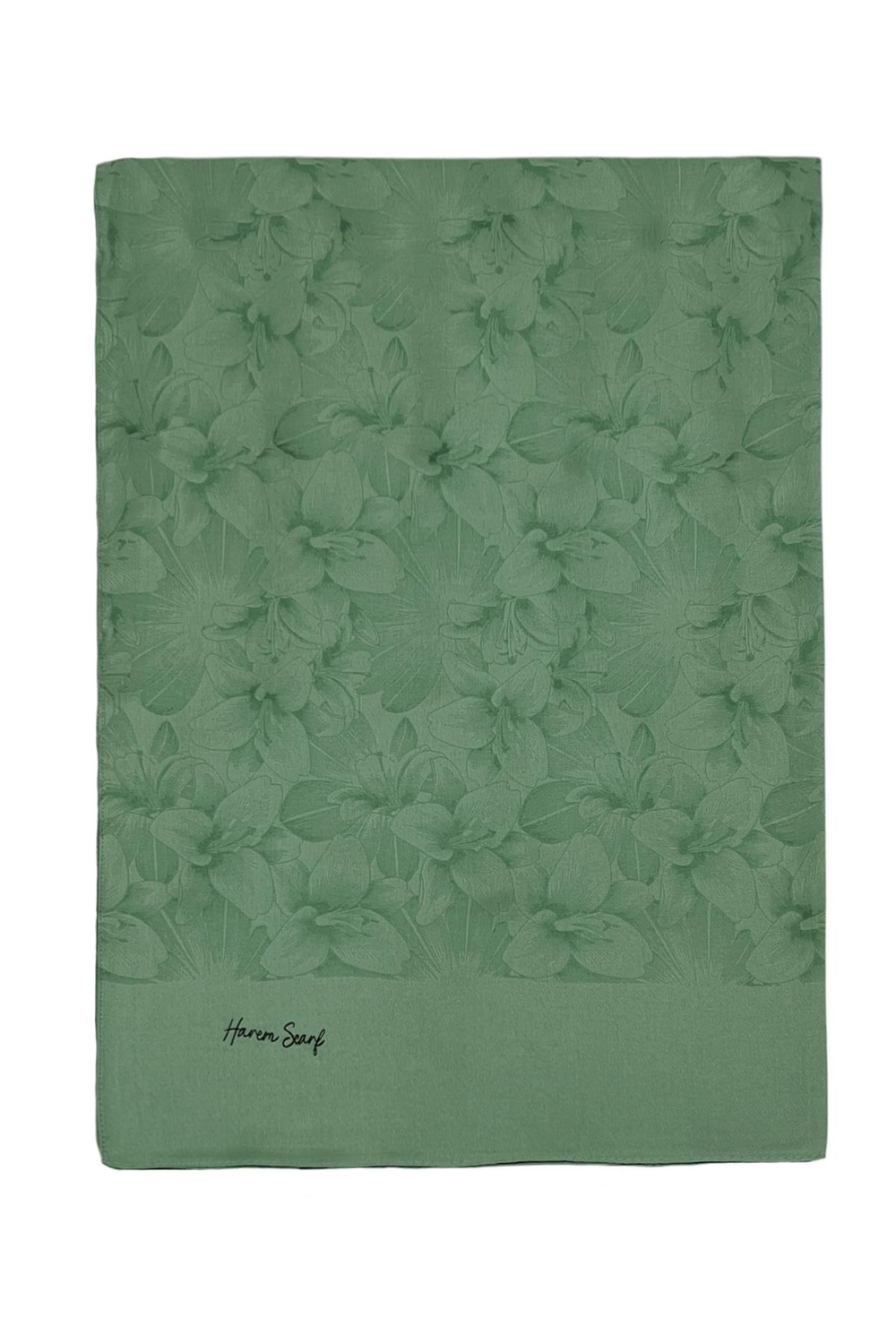 Harem Scarf Viskon Şal - Gold Derin - Yeşil