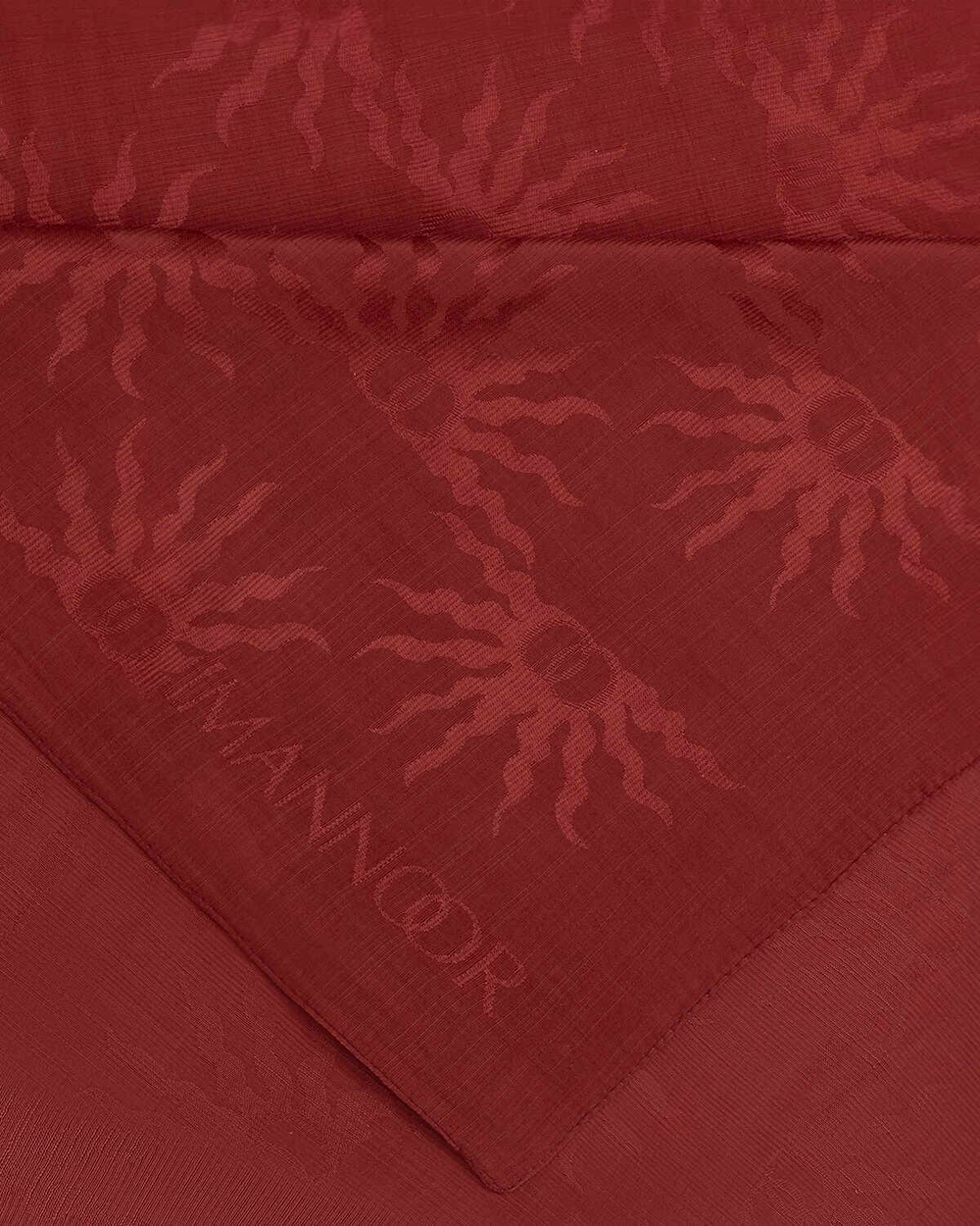 Imannoor Floş Pamuk Şal - Güneş Doğarken Shiny - Bordo